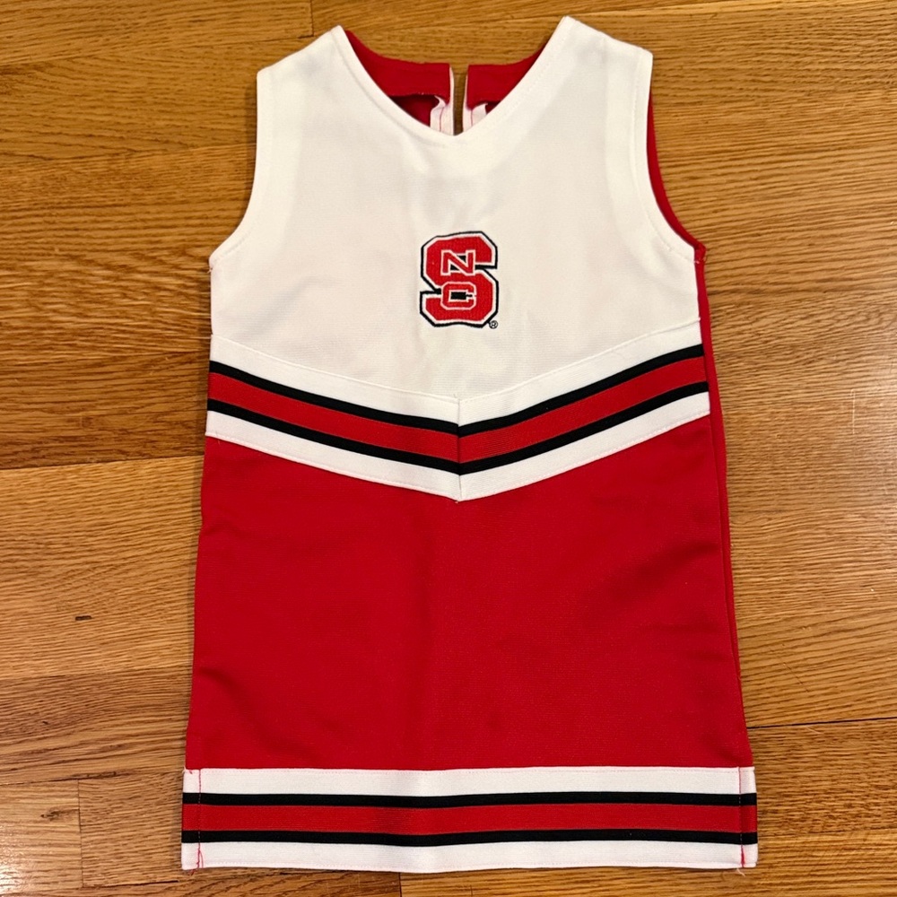 Sara Lynn Togs NC State Red & White Cheer Dress with Logo size 2T NCSU